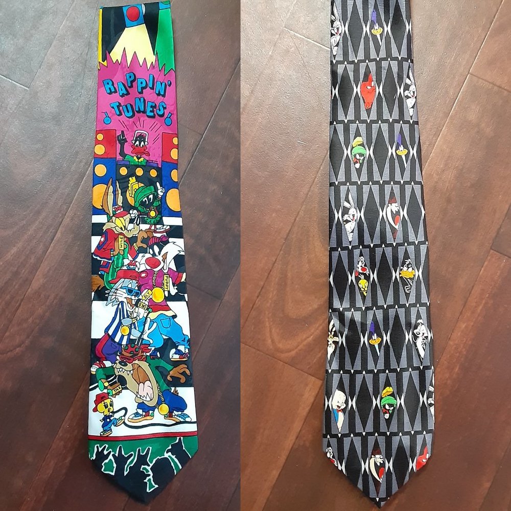 Vintage Looney Tunes Ties - Lot of 2